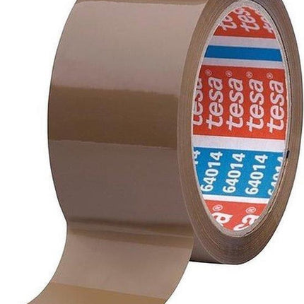 VERPAKKINGSTAPE TESA 64014 50MMX66M BRUIN 6 STUKs - 6 Rollen verpakkingstape bruin 50 mm x 66 meter - Handig en knutselen - VERPAKKINGSTAPE TESA 64014 50MMX66M BRUIN 6 STUKs