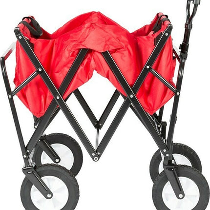 Opvouwbare Bolderkar – Multifunctionele Kar – Handwagen - 90x50x100cm – Rood