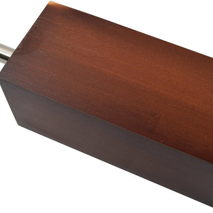 Toiletborstel hout 8mm dik - toiletborstels- WC Bamboe Donker kleur - Toiletborstelhouder met WC-Borstelhouder - Houten Borstelhouder - donkerbruin