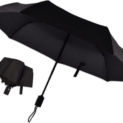 16x Automatische Stormparaplu - Paraplu – Automatisch, Opvouwbaar & Windproof tot 70 - 80 km p/u - Ø 95 cm - 7 panelen - Dubbele Laag - Zwart