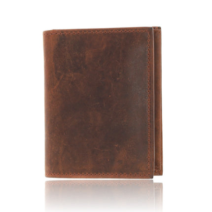 RFID Portemonnee Leer - Leren Portemonnee Heren - Billfold met Muntvak - 7 Pasjes - Cadeau voor Man, Papa, Opa