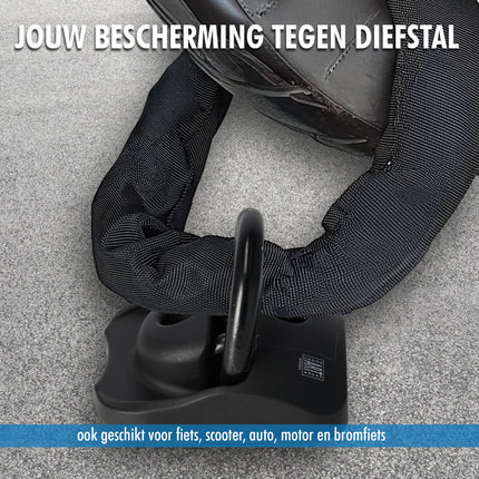 Grondanker / Muuranker ART 4 - Veiligheidsanker voor Motor, Scooter & Fiets - EU Motorslot & Veiligheidsanker Ideaal voor Buitengebruik