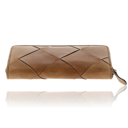 Portemonnee met Ritssluiting - Leren Dames Portemonnee met Muntvak - RFID Portefeuille - 19.5x10x2 cm