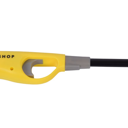 Gasaansteker 26 cm Geel - Navulbare Keukenaansteker met Kinderslot - Voor Kaarsen - BBQ- Keuken en Kamperen