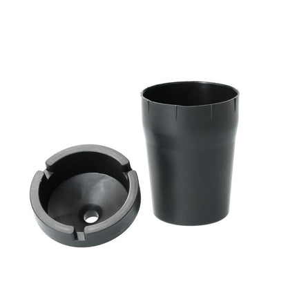 Asbak voor buiten - Auto asbak - Geurloze Auto Asbak Zwart - Auto asbak zwart - Asbak kopen - Auto asbak Zwart Auto asbak zwart 10 x 8 cm - sigaret dovende auto asbak