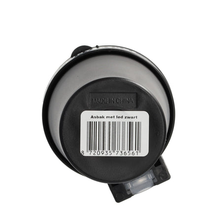 Auto asbak / Geurloze Auto Asbak / Met led verlichting / incl"GRATIS BATTERIJ" - Zwart