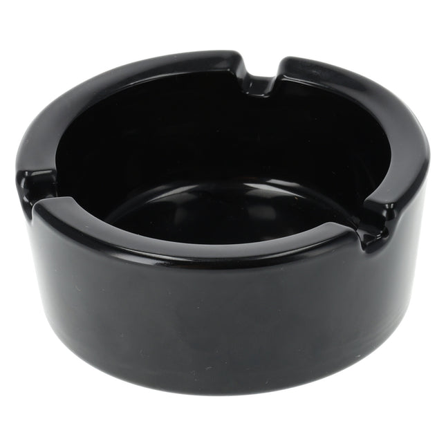 Glazen Asbakken | Rond Tafelasbak - Dia 8.5cm | Zwarte Wiet Asbakken | Rookwaren voor Thuisgebruik