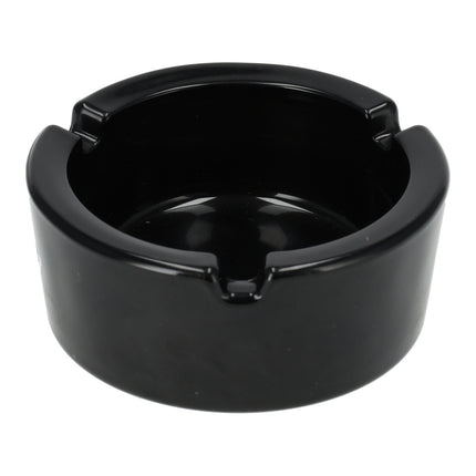 Glazen Asbakken | Rond Tafelasbak - Dia 8.5cm | Zwarte Wiet Asbakken | Rookwaren voor Thuisgebruik