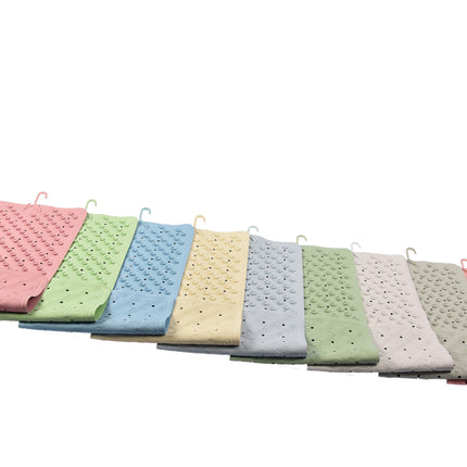 Badmat Grijs - 76 x 36 cm - antislip mat - voor bad en douche Rubberen Antislip Douchemat - 36x76 cm | Kwaliteit | Grijs