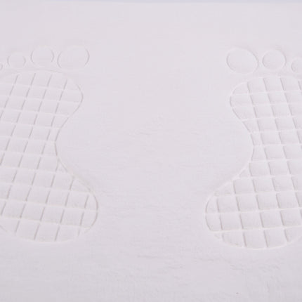 Badmat & WC Mat Set - Douche mat set - Wit - 60cm x 40cm - badmat set 3-delig - Soft Foam - Extra Zacht - FOAM