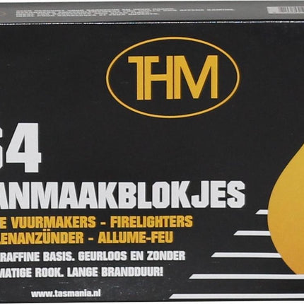 12X Barbecue aanmaakblokjes - BBQ aanmaak - BBQ - Aanmaakblokjes THM wit paraffine - 64 stuks - aanmaakblokjes kopen - aanmaakblokjes wit