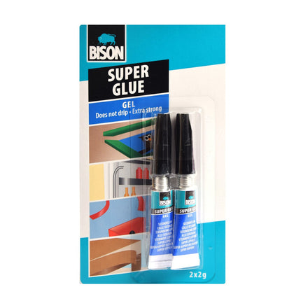 Bison Super glue - Secondelijm 2x2g - Extra sterk Secondelijm