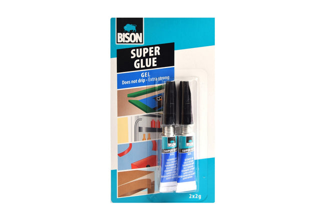Bison Super glue - Secondelijm 2x2g - Extra sterk Secondelijm