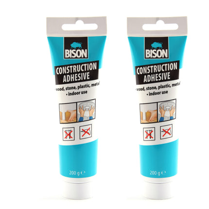 2x Constructielijm - Montagelijm van Bison met 200 gram