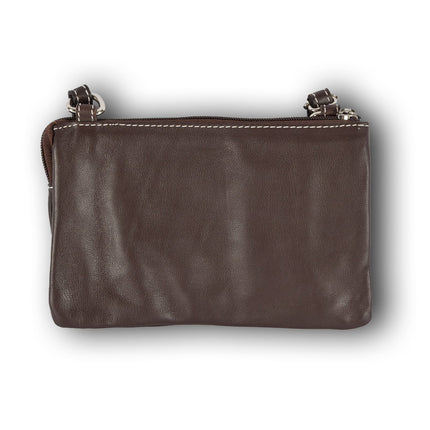 Handtasje | Crossbody tas dames | donker bruin | 13cm*19.5cm | Schoudertas