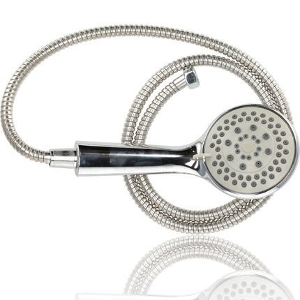 Douchekop Met Slang en Houder - Universele  & Waterbesparende | Handdouche met 5 Functies | 10cm Douchekop & 1.5m Slang en Wandhouder | Antikalk Regendouche