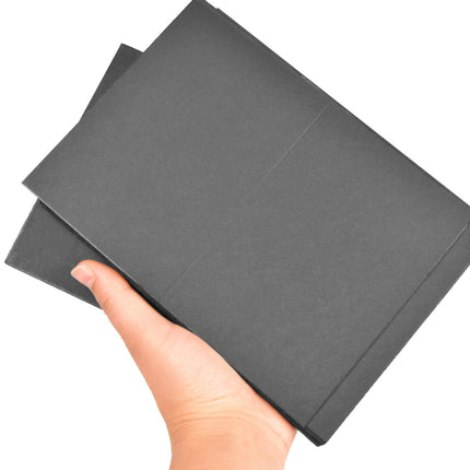 Hobby Papier | 100 Vellen Zwart | Tekenpapier | 19 x 14 cm | Scrapbook Papier | Perfect voor Kaarten Maken, Origami, Scrapbooking