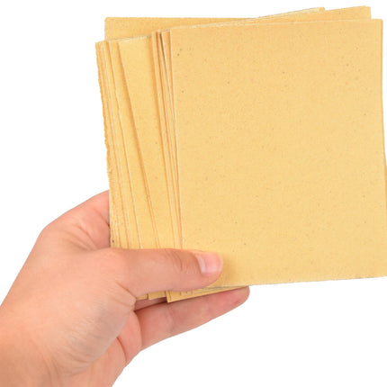 Schuurpapier Set - 30 Stuks | Schuurmaterialen voor Volwassenen | Fijn, Grof, Metaal- en Meubel Schuurpapier | 9.30x20 cm | Beige
