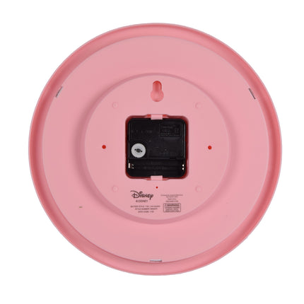 Stijlvolle Ronde Wandklok - Roze Mix - 25 cm Diameter - Kunststof - Batterij Voedingstype