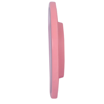 Stijlvolle Ronde Wandklok - Roze Mix - 25 cm Diameter - Kunststof - Batterij Voedingstype