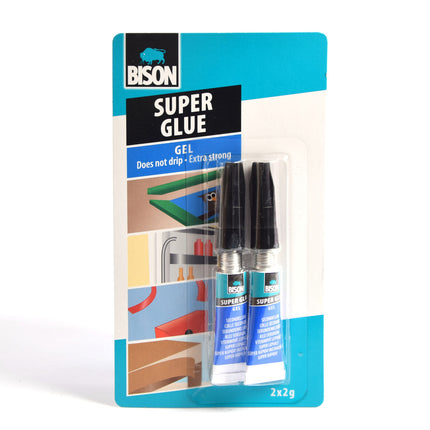 4 Stuks Bison Super glue - Secondelijm 4 X 2g - Extra sterk