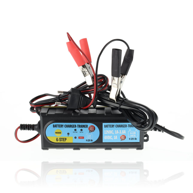 Professionele Acculader 12V voor Auto, Motor en Boot | 65W - Geschikt voor AGM, Gel en Loodzuur Accu's | 4-120Ah - 5 Temperatuuringstellingen - 6-Fase Oplader Auto 