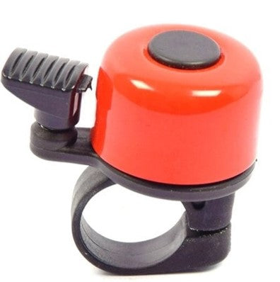 Fietsbel Mini 4 cm Rood – Stoere Fietsbel voor Racefiets, Kinderfiets & Stadsfiets – Universeel – Lichtgewicht – Beste Fietsbel Geluid