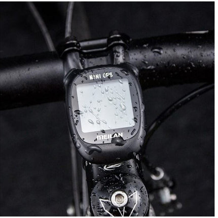 Fietscomputer IPX6 - USB oplaadbaar - Fietscomputer 1.6 inch mono LCD - Zwart