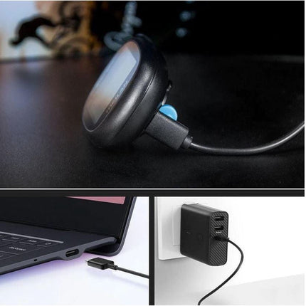 Fietscomputer IPX6 - USB oplaadbaar - Fietscomputer 1.6 inch mono LCD - Zwart