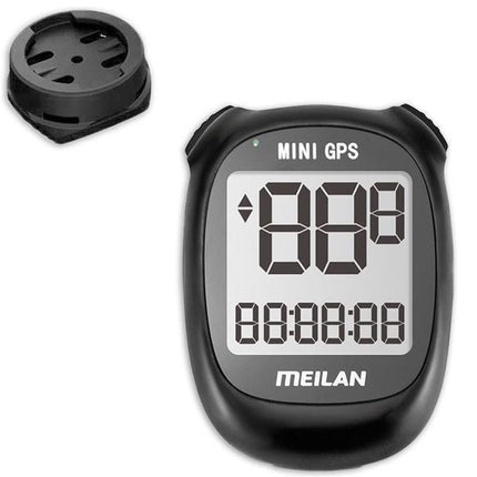 Fietscomputer IPX6 - USB oplaadbaar - Fietscomputer 1.6 inch mono LCD - Zwart