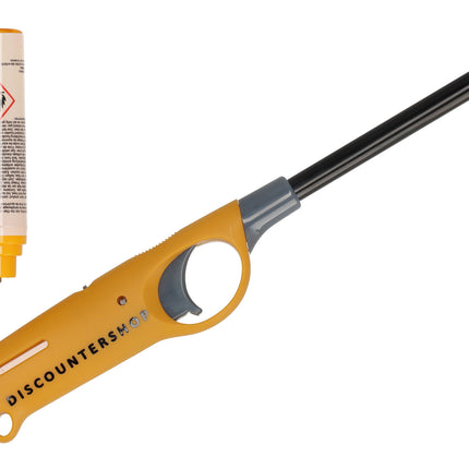 Navulbare Gele BBQ Aansteker 25.5cm - A Kwaliteit - Met Kinderbescherming - 18ml Navulbaar Gas
