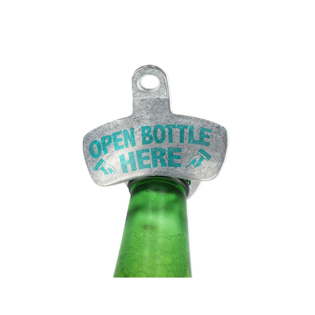 Vintage Wandflesopener | Staalen Muur Flesopener voor Verzamelaars | 8x6.5x3cm | Gebruik als Bieropener Muur voor Uw Man!