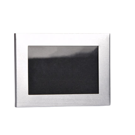 Stijlvol Tafel Fotolijstje van Aluminium en Kunststof - Zilverkleurig, Lichtgewicht Design - Ideaal voor één Foto - Afmetingen 6x0.5x9 cm