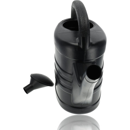 Gieter met Sproeikop -Set van 2 -Zwart - 10 Liter per Gieter - Watergieters voor Planten Bewatering - Voor Binnen & Buiten - Grote Tuingieters met Verwijderbare Sproeikop