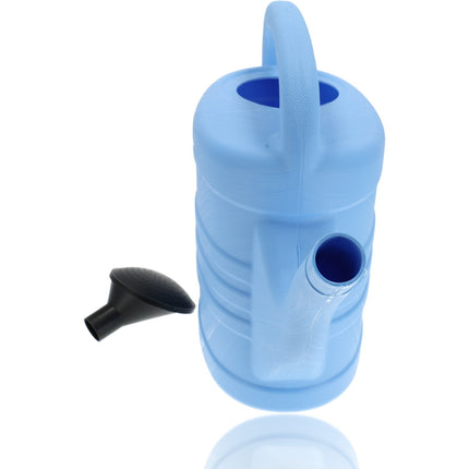  Gieter met Broeskop/Sproeikop - 2x Stuks Blauw Kunststof 10 liter - Tuinplanten Gieter