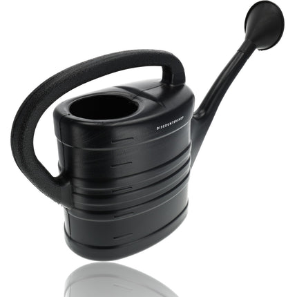 Gieter met sproeikop zwart 10 liter - Planten bewatering - Tuinartikelen/tuinieren - Moestuin/zwarte tuin/kruidentuin verzorging