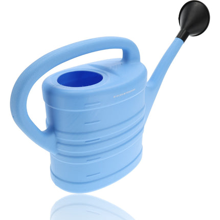  Gieter met Broeskop/Sproeikop - 2x Stuks Blauw Kunststof 10 liter - Tuinplanten Gieter