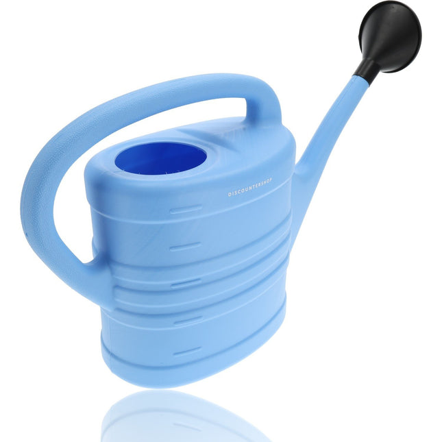 Gieter met sproeikop Blauw 10 liter - Planten bewatering - Tuinartikelen/tuinieren - Moestuin/zwarte tuin/kruidentuin verzorging 