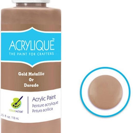 Acrylverf waterbasis Gold metallic " Goud metallic " 118ml - Sneldrogend waterbasis Permanent