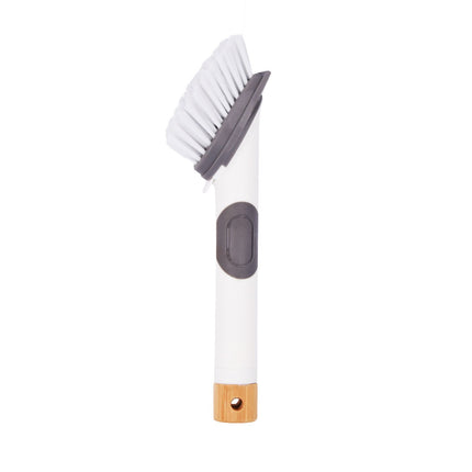 Kunststof Afwasborstel en Keukenhulpjes Set - Wit - 5.40cmx25cmx25cm