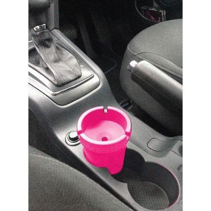 Asbak - Auto rookvrije asbak - Deksel - Buiten - dekseltje - Roze