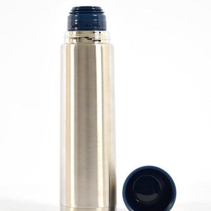 Isoleerfles - Thermofles - Drinkfles - Waterfles - Stalen - Draaidop isoleerfles - isoleerfles - thee - thermos - Fles - vacuumfles - Grijs - Zilver