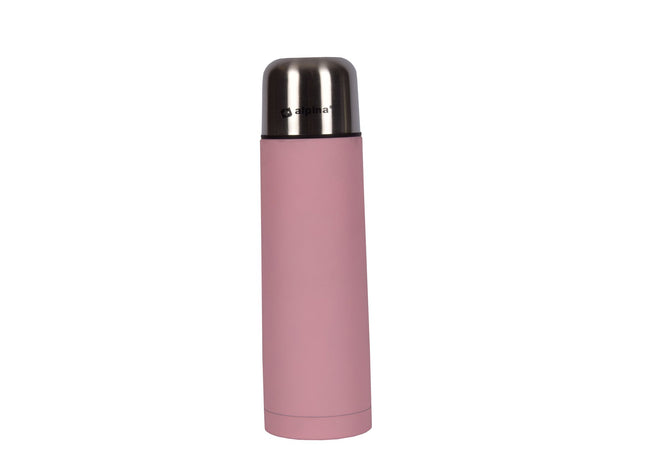 Roze RVS Thermosfles 0.75 l - Isoleerfles van Metaal | Inclusief IJzeren Deksel | 8x28x28 cm | 0.321 kg | Grote thermosfles
