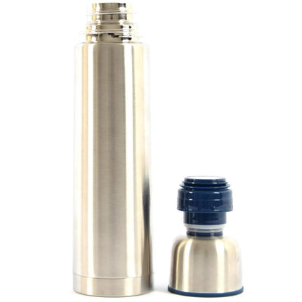 Isoleerfles - Thermofles - Drinkfles - Waterfles - Stalen - Draaidop isoleerfles - isoleerfles - thee - thermos - Fles - vacuumfles - Grijs - Zilver