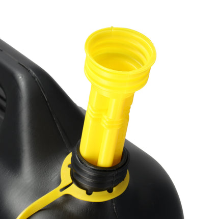 Jerrycan met Kraan - Set van 2 | Zwart/Geel | Jerrycan Benzine met Trechter 10 Liter | Ideaal voor Kamperen & Outdoor | UN-gecertificeerd Essentieel Autoaccessoires