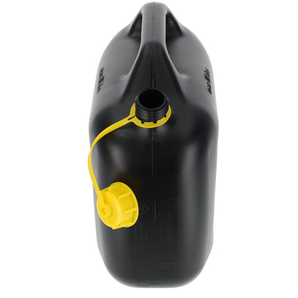 Jerrycan met Kraan - Set van 2 | Zwart/Geel | Jerrycan Benzine met Trechter 10 Liter | Ideaal voor Kamperen & Outdoor | UN-gecertificeerd Essentieel Autoaccessoires