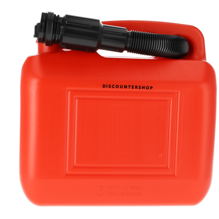 Kunststof Brandstof Jerrycan - 5 Liter Rood - Polyethylene - met Schenktuit en Kraan - Voor Benzine, Diesel, Petrol & Meer
