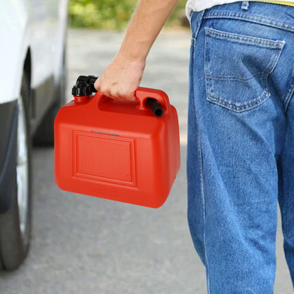 4x Jerrycan 5 Liter met Schenktuit & Afsluitbaar Deksel -  Polyethylene Benzinekan -  Goedkope Autogereedschappen