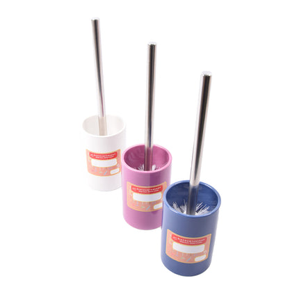 Toiletborstel met houder keramiek Toiletborstel 37 cm - keramiek - RVS Navy 2-delig 