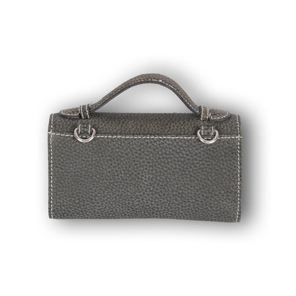 Handtasje | 13cm*18.5cm | Crossbody tas dames | Echte leer | Nappa bruin | Met sluiting